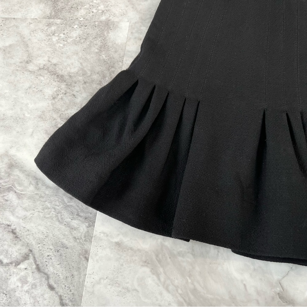 Fendi Italy‎ Wool Black Pencil Tulip Skirt Size 38 Fits Like Small S - Picture 3 of 11